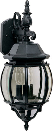 Maxim 1034BK Crown Hill Three Light Outdoor Wall Lantern, Black Main Image.jpg