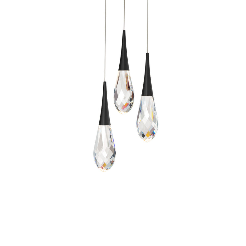 Schonbek Beyond BPD21203-BK Hibiscus LED Pendant, Black Main Image.jpg