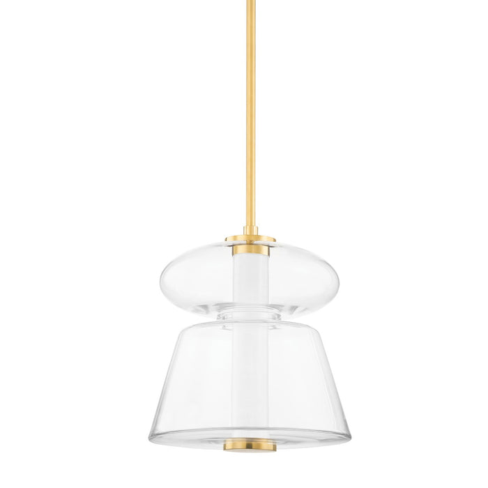 Hudson Valley 5313-AGB Palermo LED Pendant, Aged Brass Main Image.jpg