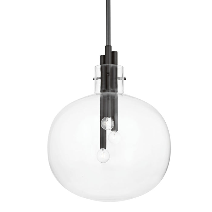 Hudson Valley 3918-BBR Hempstead Three Light Pendant, Black Brass Main Image.jpg