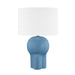 Hudson Valley L1517-AGB/CTB Hankins One Light Table Lamp, Stone Blue Ceramic Main Image.jpg