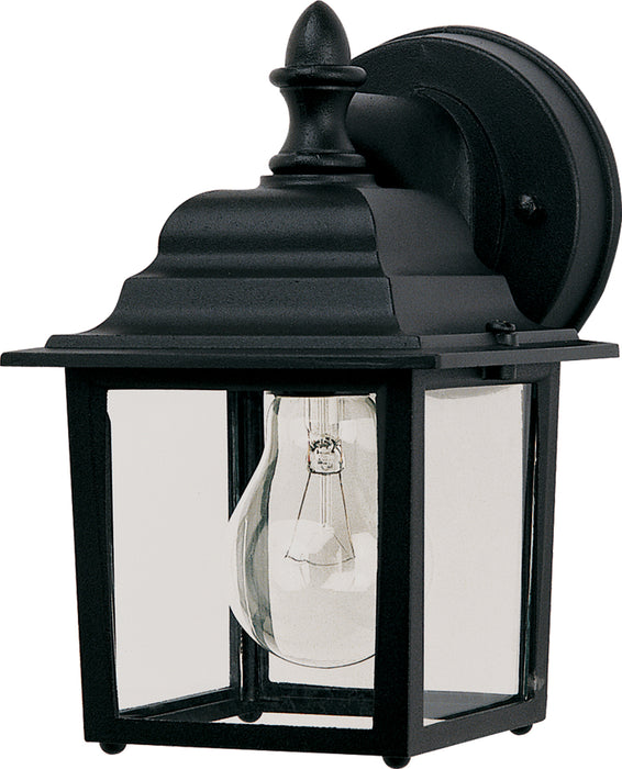 Maxim 1025BK Builder Cast One Light Outdoor Wall Lantern, Black Alternate Image.jpg