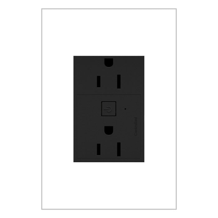 Legrand WNAR153G1 Adorne Plus-Sized 15A Outlet, Graphite Main Image