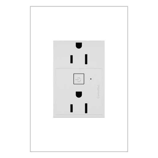 Legrand WNAR153W1 Adorne Plus-Sized 15A Outlet, White Main Image