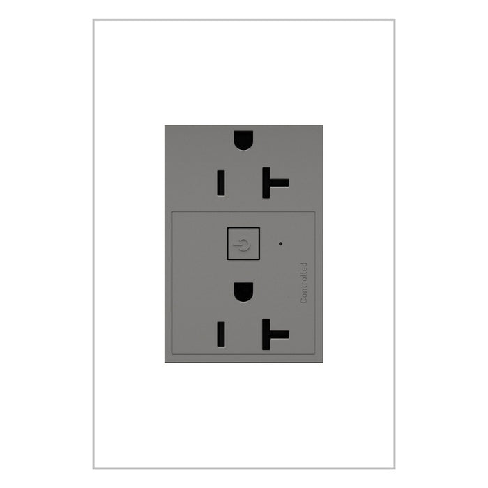 Legrand WNAR203M1 Adorne Plus-Sized 20A Outlet, Magnesium Main Image