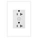 Legrand WNAR203W1 Adorne Plus-Sized 20A Outlet, White Main Image