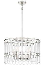 George Kovacs P5384-613 Charming Four Light Convertible Semi Flush / Pendant, Polished Nickel Main Image.jpg