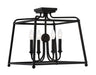Crystorama 2243-BF_NOSHADE Sylvan Four Light Semi Flush Mount Black Forged Alternate Image.jpg