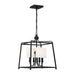 Crystorama 2245-BF Sylvan Four Light Chandelier Black Forged Main Image.jpg
