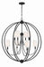 Crystorama 2246-BF Sylvan Eight Light Chandelier Black Forged Main Image.jpg
