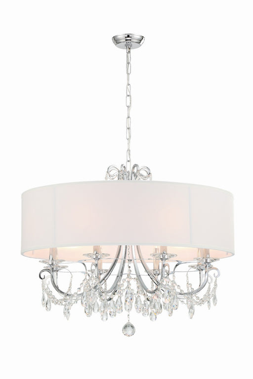 Crystorama 6628-CH-CL-MWP Othello Eight Light Chandelier Polished Chrome Main Image.jpg