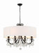 Crystorama 6628-MK-CL-MWP Othello Eight Light Chandelier Matte Black Main Image.jpg