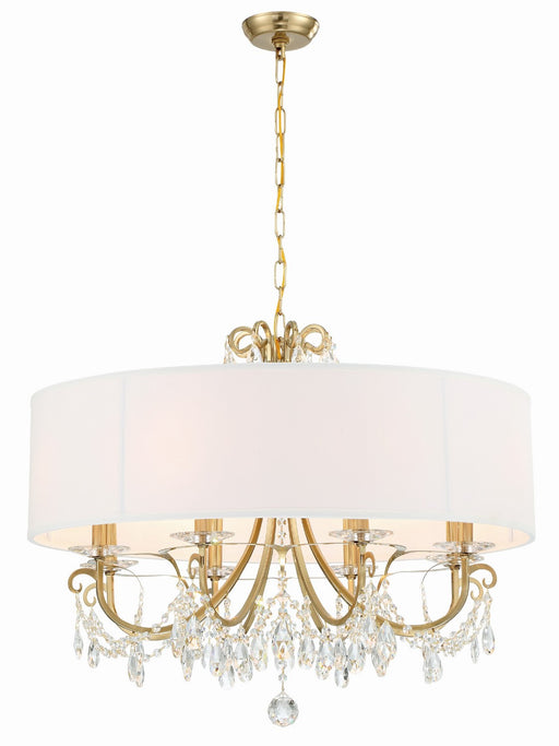 Crystorama 6628-VG-CL-MWP Othello Eight Light Chandelier Vibrant Gold Main Image.jpg