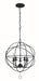 Crystorama 9224-BK Solaris Five Light Mini Chandelier Black Main Image.jpg
