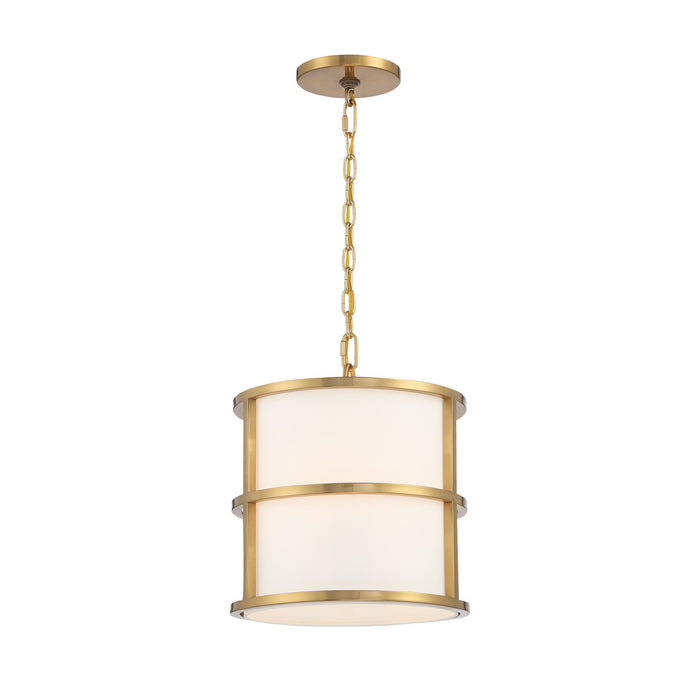 Crystorama 9593-LG Hulton Three Light Pendant Luxe Gold Main Image.jpg