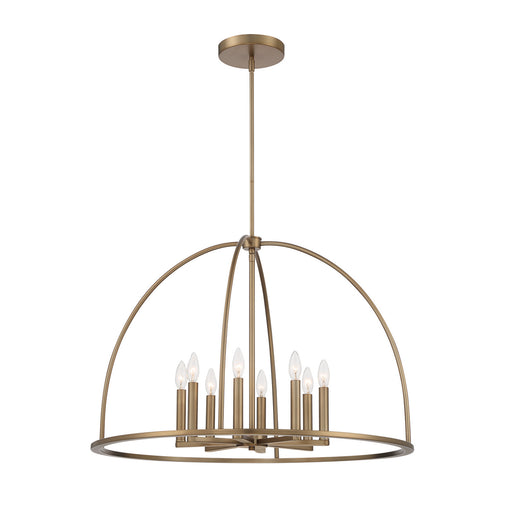 Crystorama ABB-3008-VG Abbott Eight Light Chandelier Vibrant Gold Main Image.jpg