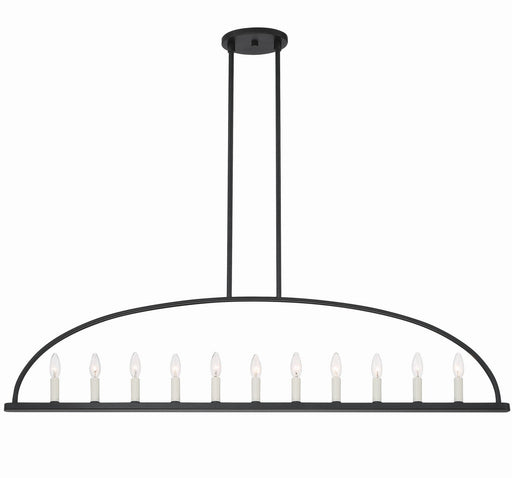 Crystorama ABB-3009-BK Abbott 11 Light Chandelier Black Main Image.jpg