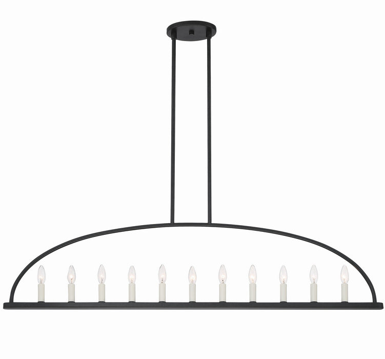 Crystorama ABB-3009-BK Abbott 11 Light Chandelier Black Main Image.jpg