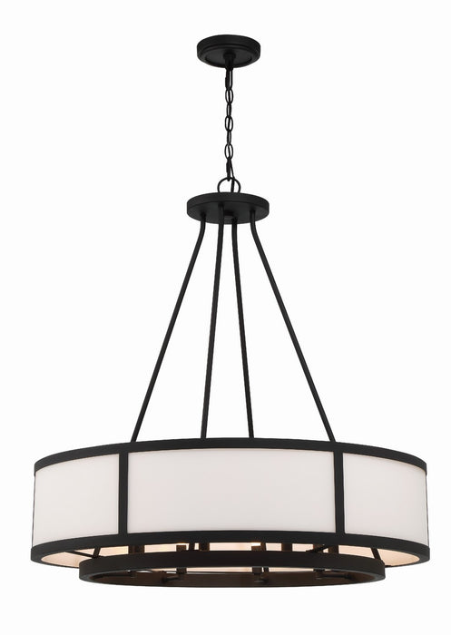 Crystorama BRY-8008-BF Bryant Eight Light Chandelier Black Forged Main Image.jpg