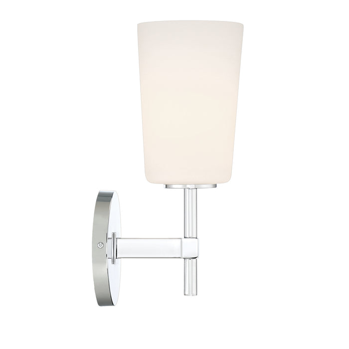 Crystorama COL-101-CH Colton One Light Wall Sconce Polished Chrome Main Image.jpg