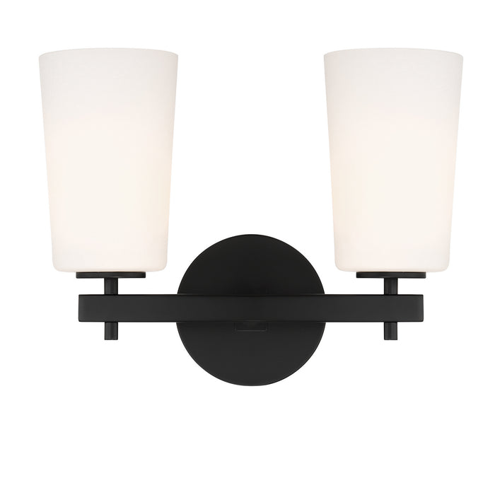 Crystorama COL-102-BK Colton Two Light Wall Sconce Black Main Image.jpg