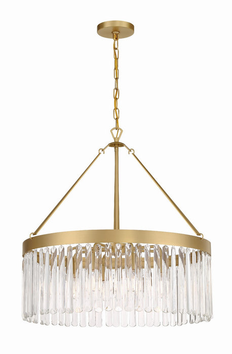 Crystorama EMO-5406-MG Emory Eight Light Chandelier Modern Gold Main Image.jpg