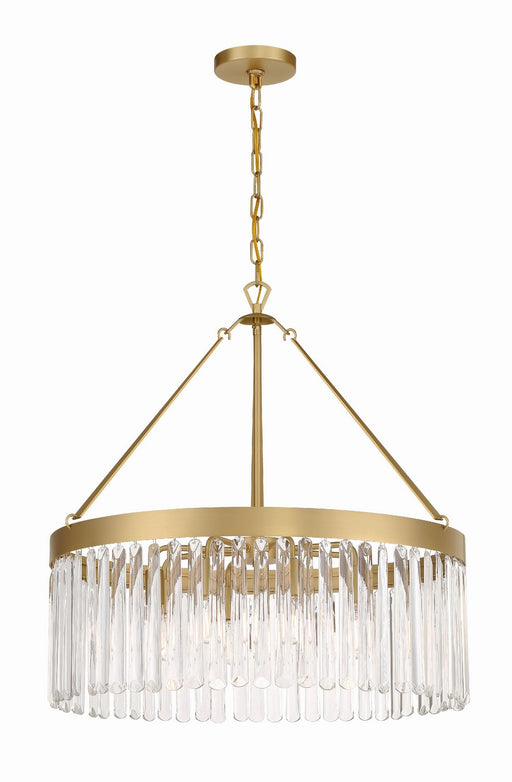 Crystorama EMO-5406-MG Emory Eight Light Chandelier Modern Gold Main Image.jpg