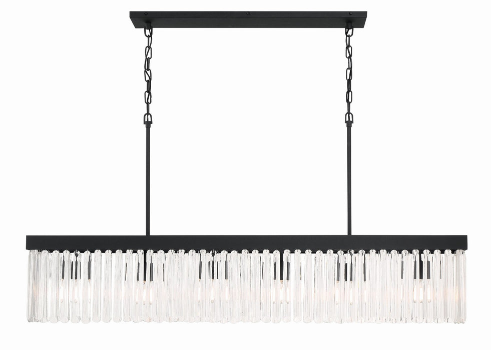 Crystorama EMO-5407-BF Emory Six Light Chandelier Black Forged Main Image.jpg