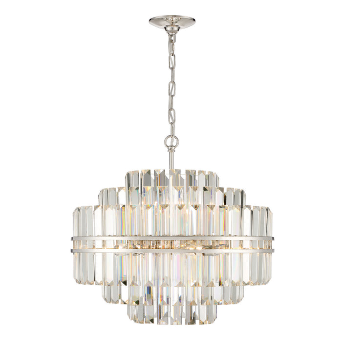Crystorama HAY-1405-PN Hayes 12 Light Chandelier Polished Nickel Main Image.jpg