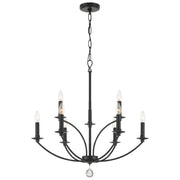 Crystorama MIL-8009-BK Mila Nine Light Chandelier Black Main Image.jpg