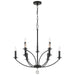Crystorama MIL-8009-BK Mila Nine Light Chandelier Black Main Image.jpg