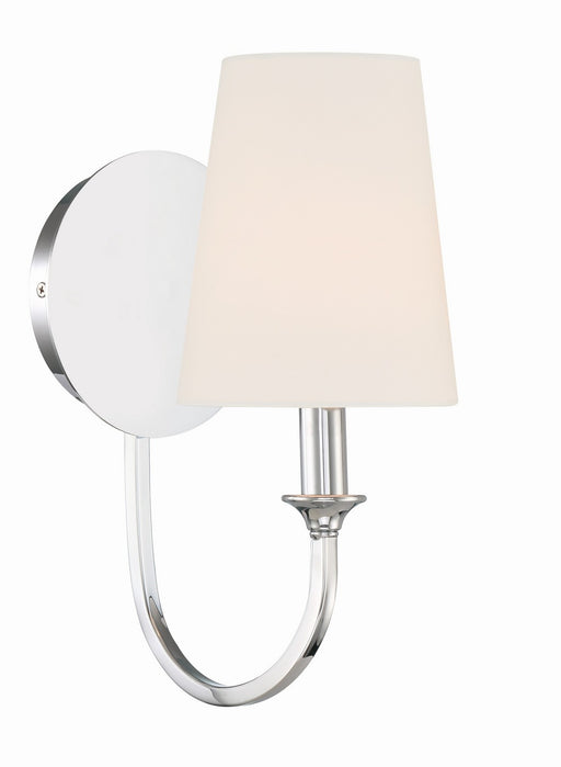 Crystorama PAY-921-CH Payton One Light Wall Sconce Polished Chrome Main Image.jpg