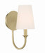 Crystorama PAY-921-VG Payton One Light Wall Sconce Vibrant Gold Main Image.jpg