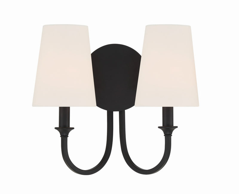 Crystorama PAY-922-BF Payton Two Light Wall Sconce Black Forged Main Image.jpg