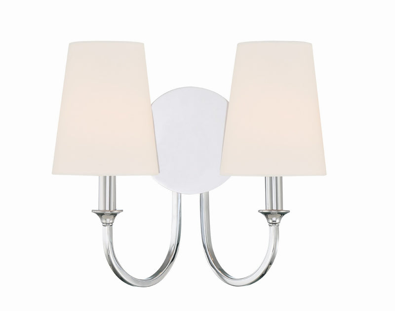 Crystorama PAY-922-CH Payton Two Light Wall Sconce Polished Chrome Main Image.jpg