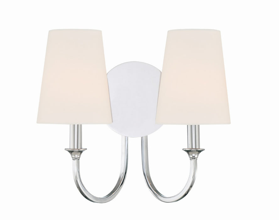 Crystorama PAY-922-CH Payton Two Light Wall Sconce Polished Chrome Main Image.jpg