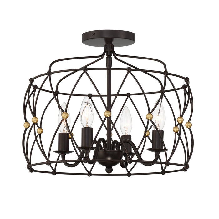 Crystorama ZUC-A9030-EB-GA_CEILING Zucca Four Light Semi Flush Mount English Bronze / Antique Gold Main Image.jpg