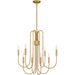 Quoizel CBR5028BWS Cabry Eight Light Chandelier, Brushed Weathered Brass Main Image.jpg