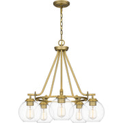 Quoizel CLD5025AB Celadon Five Light Chandelier, Aged Brass Main Image.jpg
