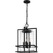Quoizel DMN1514EK Damien Four Light Pendant, Earth Black Main Image.jpg