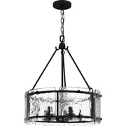 Quoizel FTS2821EK Fortress Five Light Pendant, Earth Black Main Image.jpg