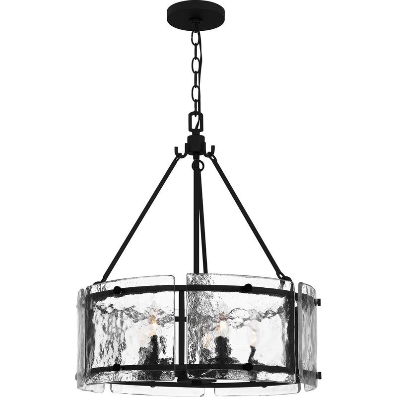 Quoizel FTS2821EK Fortress Five Light Pendant, Earth Black Main Image.jpg
