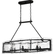 Quoizel FTS638EK Fortress Six Light Island Chandelier, Earth Black Main Image.jpg