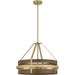 Quoizel GDN2820CG Gadsen Four Light Pendant, Champagne Gold Main Image.jpg