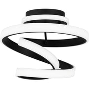 Quoizel PCAVI1713MBK Aviva LED Semi Flush Mount, Matte Black Main Image.jpg