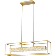 Quoizel PCDZ136SGD Dazzle LED Linear Chandelier, Soft Gold Main Image.jpg