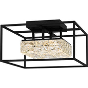 Quoizel PCDZ1716MBK Dazzle LED Semi Flush Mount, Matte Black Main Image.jpg