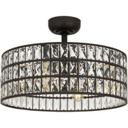 Quoizel QFA4046WT Quoizel Fandelier Four Light Fandelier, Western Bronze Main Image.jpg