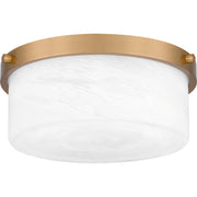 Quoizel QFL5590AB Quoizel Flush Mount Two Light Flush Mount, Aged Brass Main Image.jpg