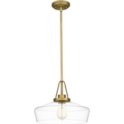 Quoizel QP5584AB Haven One Light Pendant, Aged Brass Main Image.jpg